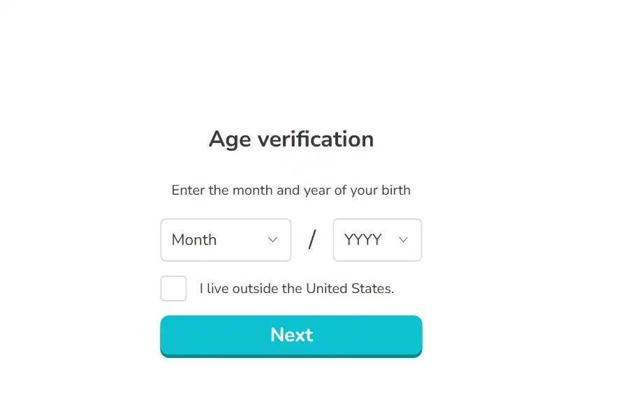 Blooket Sign Up - Provide Your Date of Birth
