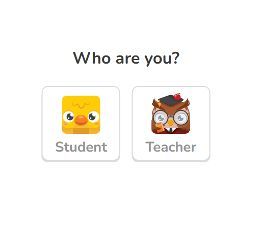 Select your role - Blooket